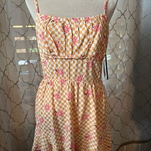 As U Wish Junior Romper Adjustable Straps Elastic Back 2 pockets JR XL NWT